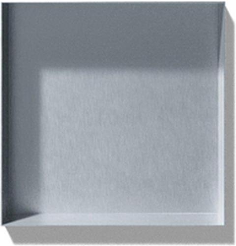 Looox Colour BoX inbouwnis - 30x30x10cm - RVS geborsteld