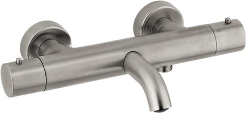 Plieger Napoli badkraan thermostatisch met omstel met koppelingen cool body RVS