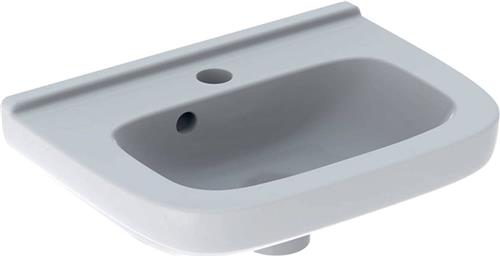 Geberit 300 basic fontein - 40x25x15cm - 1 kraangat - met overloop - wit