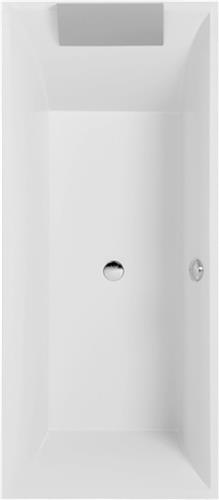 Villeroy & Boch Squaro bad - 180x80cm - quaryl rechthoekig met poten wit