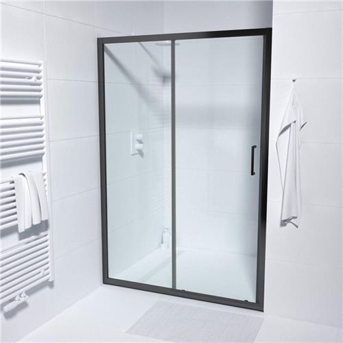 Saniclass ID06 Quick Fit douchedeur  Schuifdeur  120x190cm  Mat Zwart
