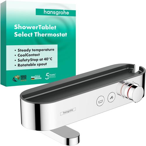Hansgrohe Pulsify Select badthermotaat met showertablet 40cm chroom