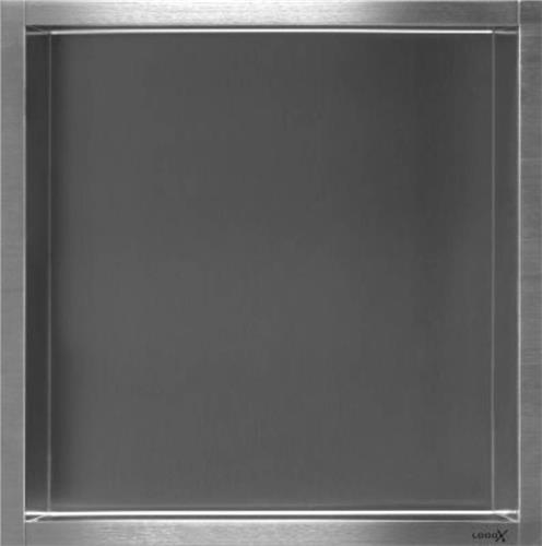 Looox BoX nis - 30x30x7cm - inbouw - RVS