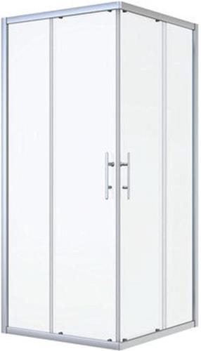 Nemo Start Profi douchecabine - 87x87x195cm - vierkant - 2 schuifdeuren - helder veiligheidsglas 5mm- chroom