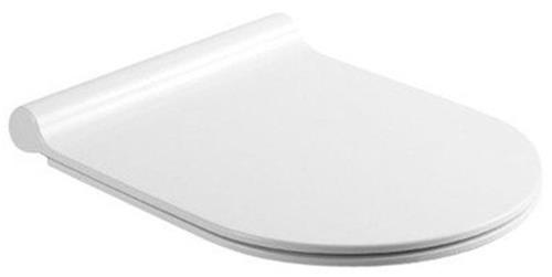 Nemo Spring Purcompact Dunne WCzitting - 35.5x45.5cm - duroplast - softclose - takeoff mechanisme easy clean - antibacterile - wit