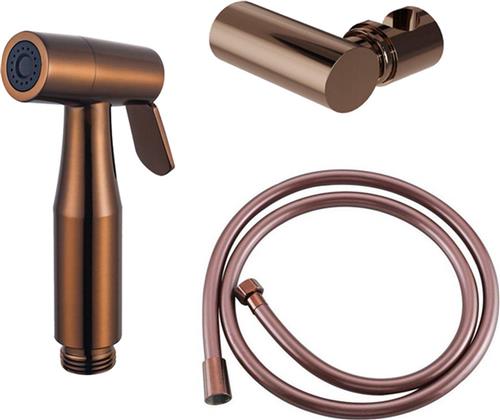 Fortifura Calvi Bidetset - handdouche - slang 150cm - houder - Geborsteld koper PVD (Koper)