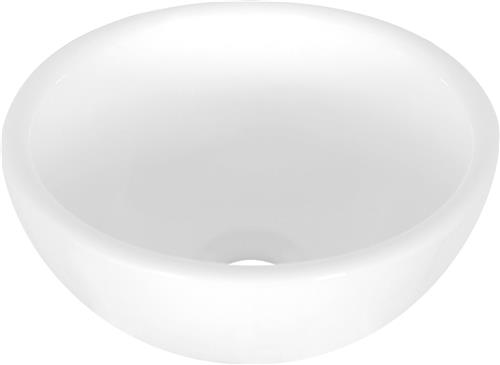 Differnz Ruz Waskom - Wasbak Keramiek - Rond - 25 x 25 x 11 cm - Wit