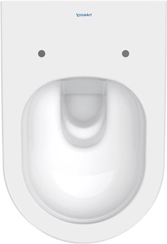 Duravit D-Neo wandtoilet met zitting 37x54x40cm Wit Hoogglans
