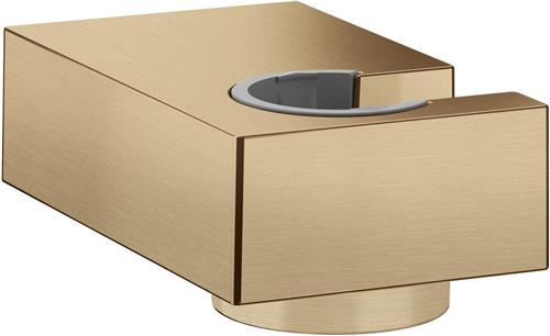 Hansgrohe Porter E wandhouder metaal, m. vaste bevestigingspositie brushed bronze