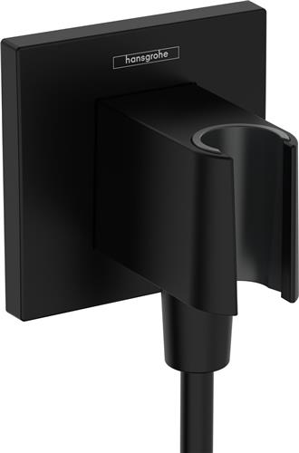 Hansgrohe Fixfit handdouchehouder incl. muuraansluitbocht mat zwart