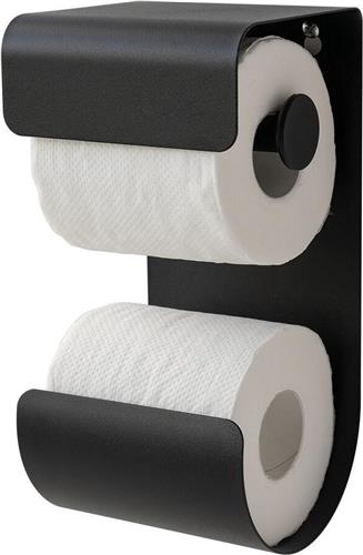 Sealskin Brix - WC rolhouder - Toiletrolhouder - Reserverolhouder - Zwart