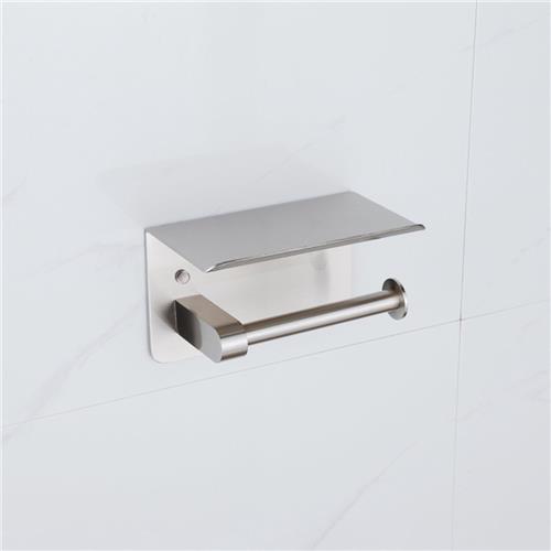 Fortifura Calvi - toiletrolhouder - met plateau - Geborsteld RVS PVD (RVS)