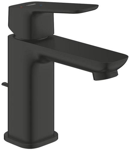 Grohe Cubeo Wastafelmengkraan - S-size - uitloop 10.6cm - opbouw - zwart mat