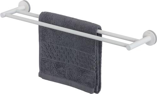 Tiger Urban - Handdoekrek dubbel 60 cm - Zonder boren - Boren of lijmen - Wit