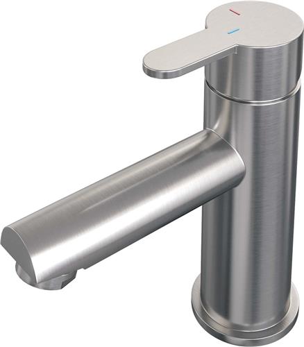 Brauer Brushed Edition wastafelkraan opbouw met type HD4 greep ColdStart geborsteld nikkel PVD