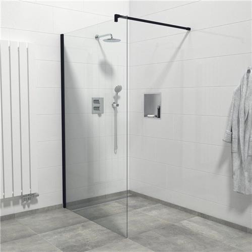 Saniclass Bellini inloopdouche - 160x200cm - Veiligheidsglas - Anti kalk - Mat zwart