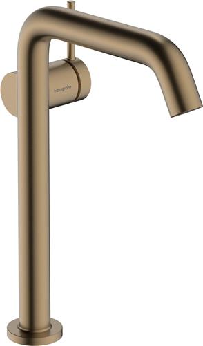 hansgrohe Tecturis S ééngreeps wastafelkraan 240 Fine CoolStart voor waskommen, met afvoerplug Brushed Bronze
