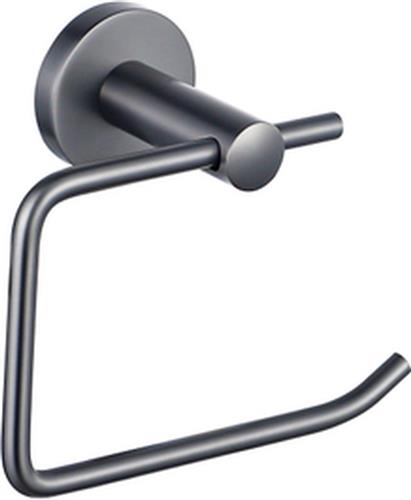 FortiFura Calvi toiletrolhouder - zonder klep - rond - Gunmetal