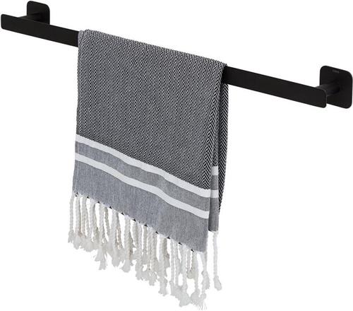 Tiger Colar - Handdoekrek 60 cm - Zonder te boren - Zelfklevend 3M tape - Zwart