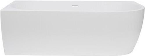 Go by Van Marcke D-Shape Design - halfvrijstaand bad - 180x80x60cm - hoek links - acryl - mat wit