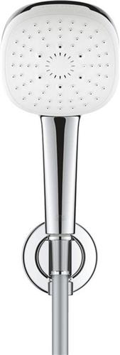 GROHE Tempesta 110 Cube Handdoucheset - Ø11cm - 3 straalsoorten - met wandaansluitbocht - 150cm - chroom.