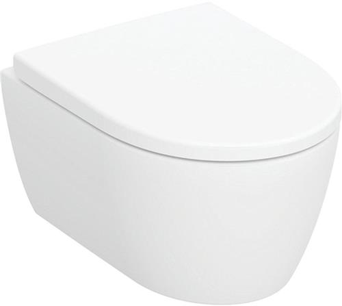 Geberit Icon Wandcloset - compact - rimless - softclose zitting - quickrelease - wit mat