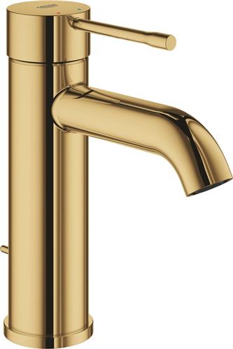 GROHE Essence New Wastafelkraan - Lage uitloop - Met trek-waste - Cool Sunrise (goud) - 23589GL1