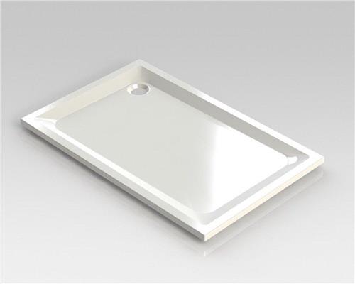 Nemo Spring Horus douchebak acryl 140x90x4.5cm afvoer D90 wit zonder potenstel dikte 4 mm