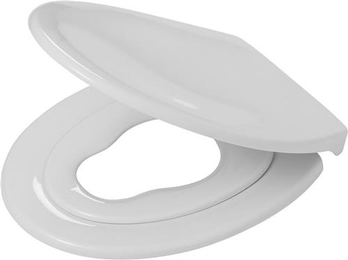 Tiger Tulsa - WC bril U-vorm - Toiletbril met deksel - Soft close - Easy Clean functie - Thermoplast Wit