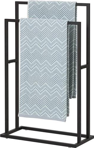 Sealskin Carré - Handdoekrek - 24 x 48 x 78,5 cm - voor 2 handdoeken - vrijstaand - Zwart