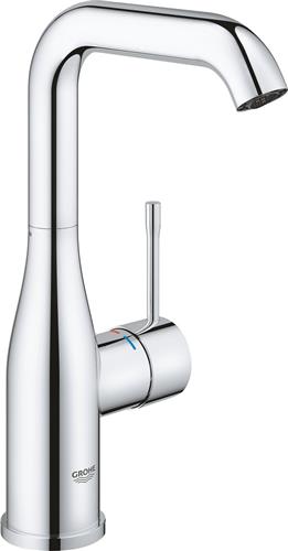 GROHE Essence wastafelkraan - Hoge draaibare uitloop - Met klikwaste (push open) - Waterbesparend