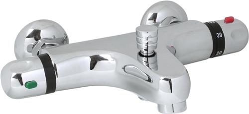 Plieger Verano Badkraan  Thermostaatkraan - Thermostatische badkraan - 15 cm  Chroom