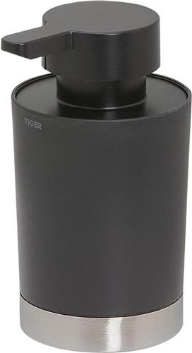 Tiger Tune - Zeepdispenser 180 ml - vrijstaand - RVS geborsteld / Zwart