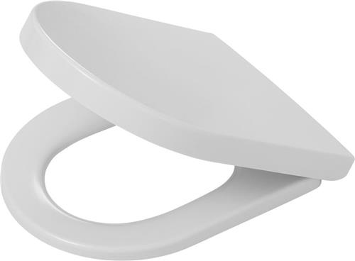Tiger Memphis - WC bril D-vorm - Toiletbril met deksel - Softclose - Easy Clean functie - Duroplast Wit