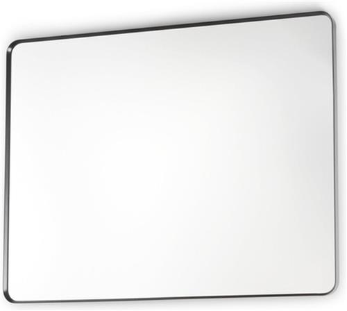 Sub 148 spiegel 80x120 cm ronde hoeken met lijst, matzwart