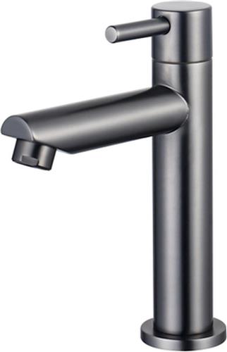 FortiFura Calvi fonteinkraan - wastafelkraan 14.4 cm - Opbouw - Gunmetal