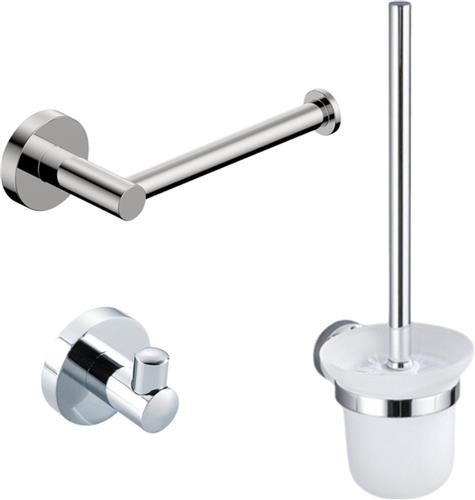 Fortifura Calvi Toiletset 3-delig Chroom