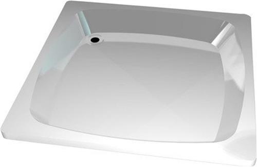 Go by Van Marcke douchebak in witte acryl 90x90x15cm kleurvast behoudt een ongeschonden glans geluidsdempend eenvoudig te reinigen