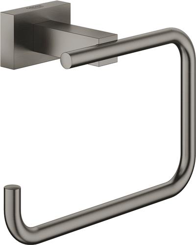 GROHE Essentials Cube Toiletrolhouder - Hard Graphite Geborsteld (mat donker grijs) - 40507AL1