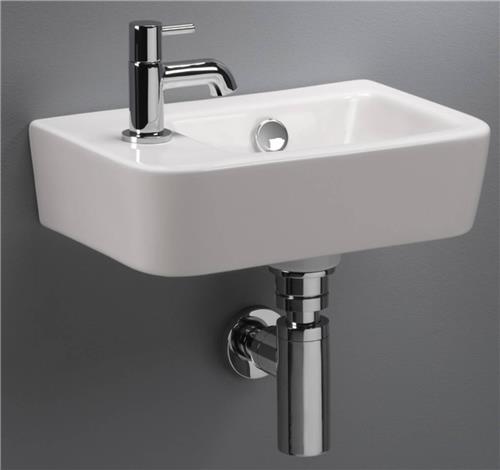 Royal Plaza Capella fontein 37x24,5x13,5cm 1 kraangat links met overloop wit