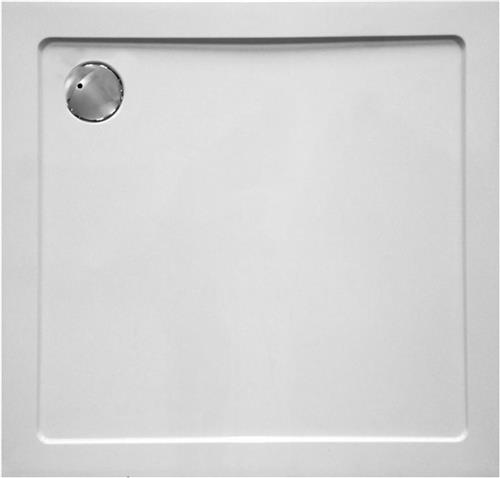 Douchebak VM Go Helion 90x90x3.5cm Composiet Vierkant Wit Verstevigd