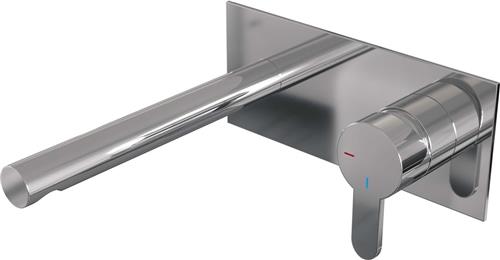 Brauer Chrome Edition Wastafelmengkraan type S4 greep inbouw ColdStart chroom gepolijst