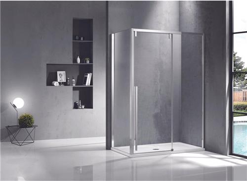 Saniclass Neptune douchedeur - Schuifdeur  140x200cm  Gepolijst zilver