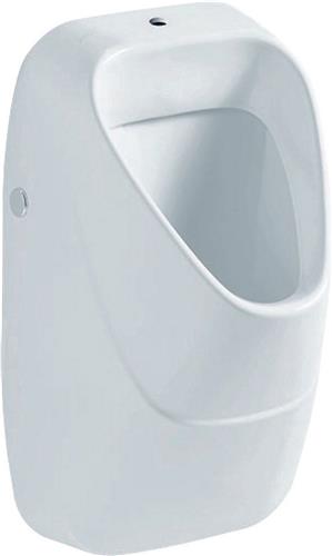 Geberit 300 urinoir met keramisch rooster en boveninlaat 34x34cm wit