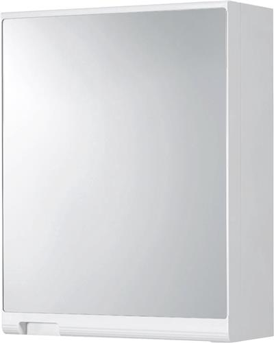 Differnz Spiegelkast - Kast met Spiegel - Badmeubel met 1 Deur - Badkamerkastje - Wit - 45x15x35cm