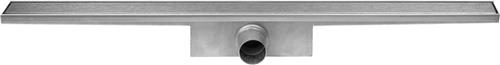 Easy Drain Compact 30 zero douchegoot enkele plaat met zijuitloop 6x60cm RVS