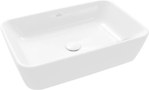 Villeroy & Boch Architectura waskom 60x40.5x15.5cm Rechthoek met overloopgat Wit Alpin glans Ceramic