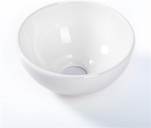 QeramiQ Dely Waskom - 20x20x9cm - keramiek - rond - glans wit