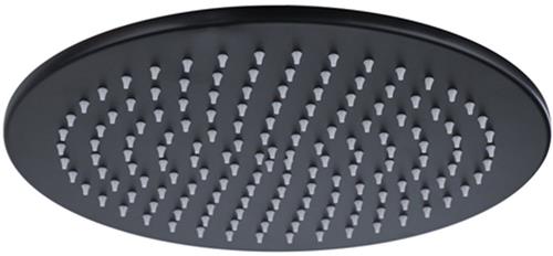 Fortifura Calvi Hoofddouche 30cm - rond - 6mm - zwart mat