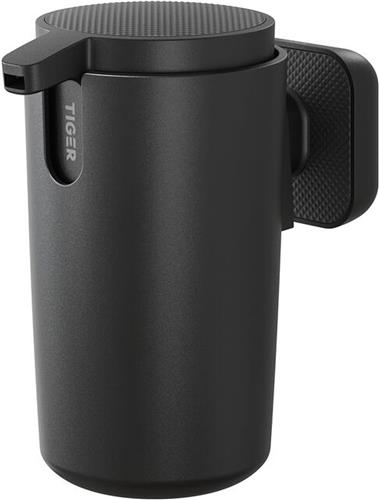 Tiger Carv - Zeepdispenser Wandmontage 175 ml - Zonder boren - Boren of lijmen - Zwart